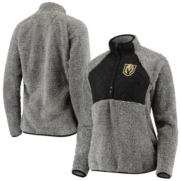 Vegas Golden Knights Antigua Pullover Sherpa Grey 2XL - Picture 1 of 7